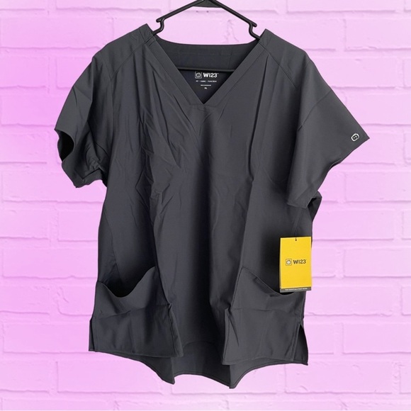 NWT Medical Scrubs (Top & Bottoms) WonderWink W123 | in Gray | Women's XL - Picture 1 of 10